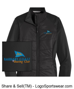 Port Authority® Ladies Hybrid Soft Shell Jacket Design Zoom